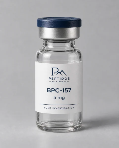 Frasco etiquetado de BPC-157