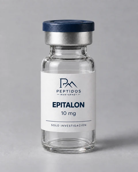 Frasco etiquetado de Epitalon