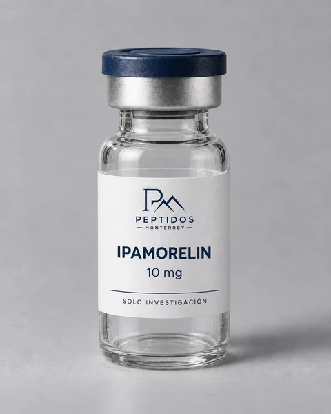 Frasco etiquetado de Ipamorelin