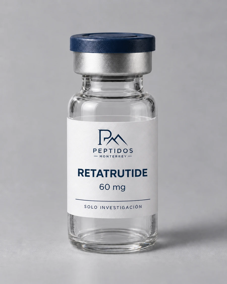Frasco de Retatrutide 60 mg de Péptidos Monterrey