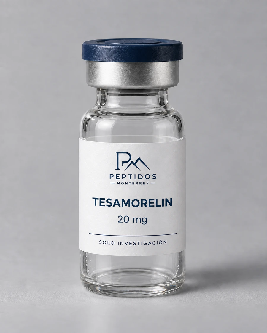 Frasco de Tesamorelin 20 mg de Péptidos Monterrey