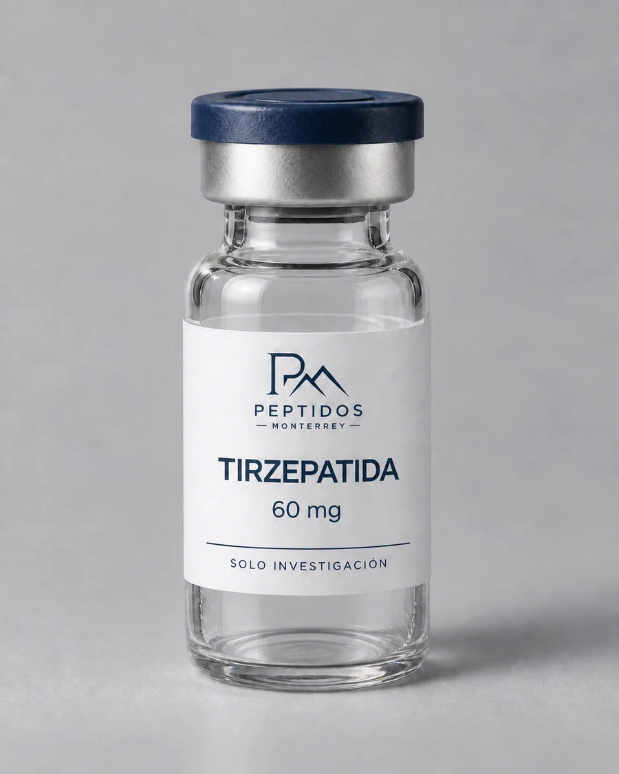 Frasco de Tirzepatida 60 mg de Péptidos Monterrey